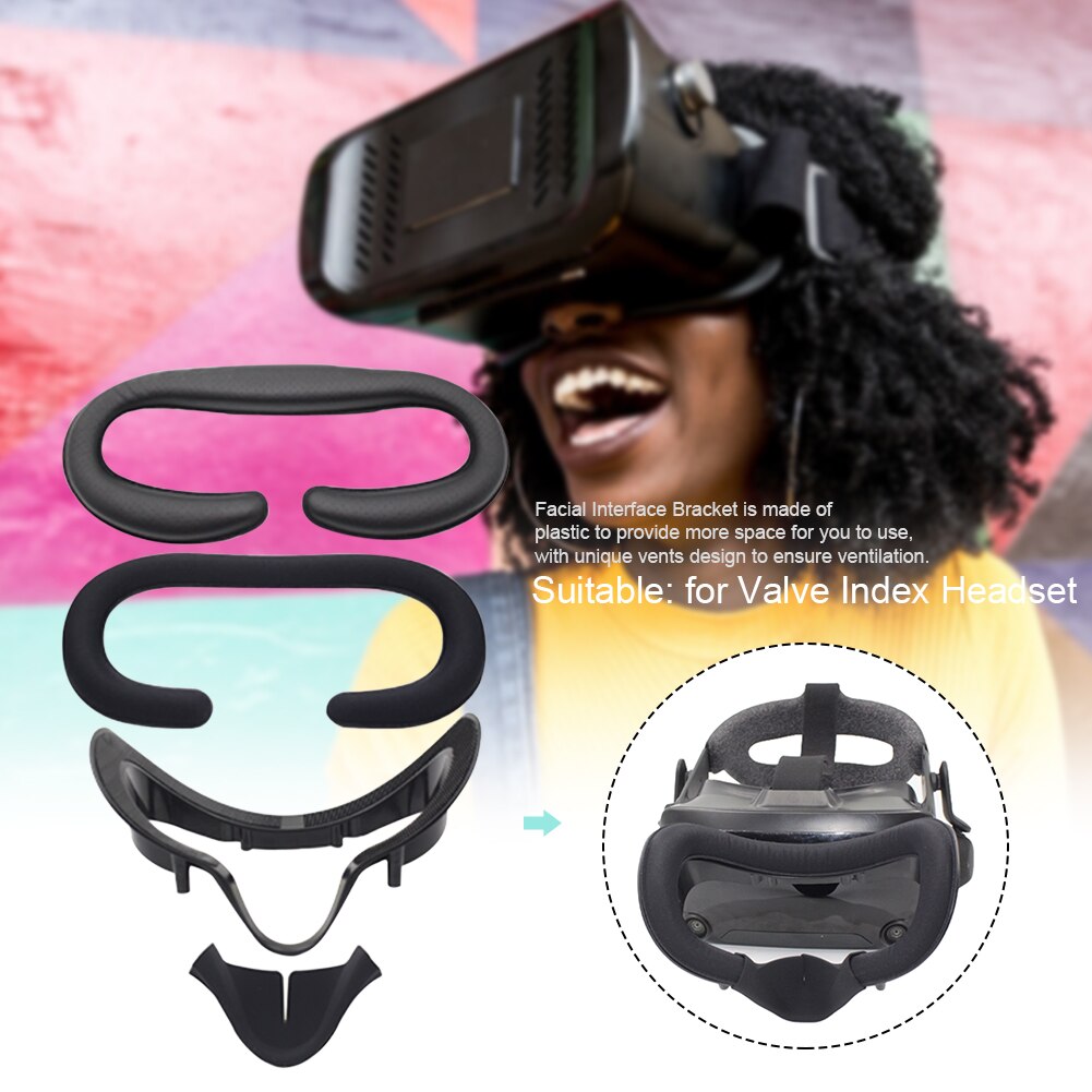 4 Stuks Vervangende Onderdelen Anti Lekkage Neus Pad Installeren Facial Interface Beugel Vr Lens Cover Set Voor Klep Index headset