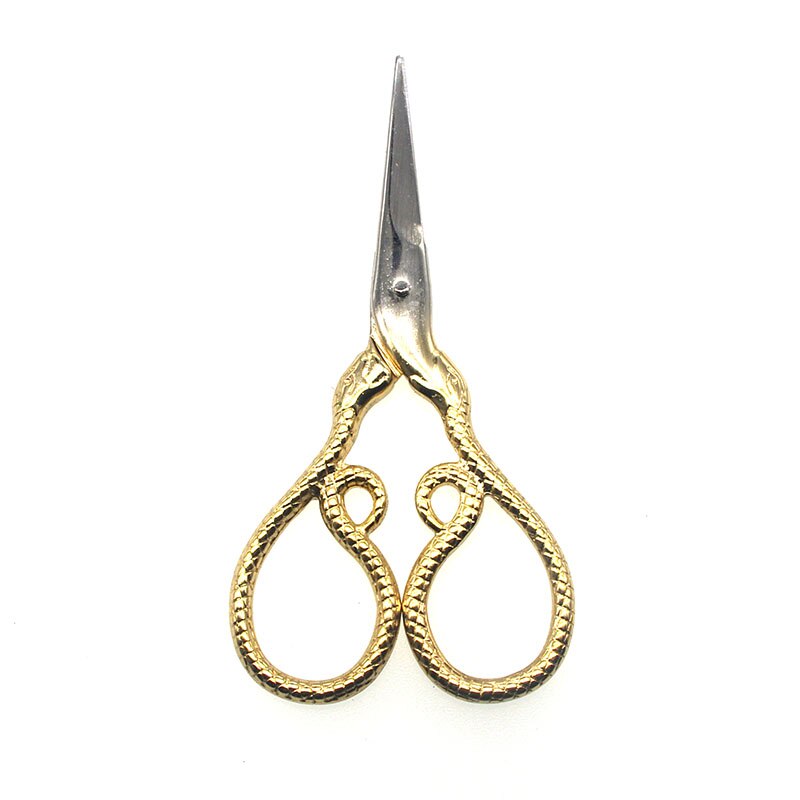 10.2*4.8cm retro sy sakse skrædder slange rustfrit stål til stof håndværk husholdning tijeras de costura  ts8698: Ts8698-1
