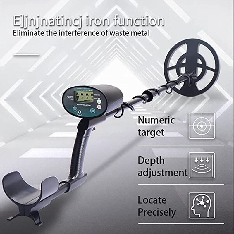 GT620G Metal Detector 20Cm Waterproof Coil LCD Treasure Hunter High Sensitivity Underground Metal Jewelry Detector