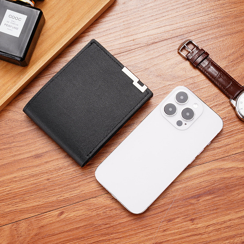 Men Multifunctional Leather Wallet Leisure Travel Lightweight Portable Short Style All Match Male Credit Card Holder Coin Purse
