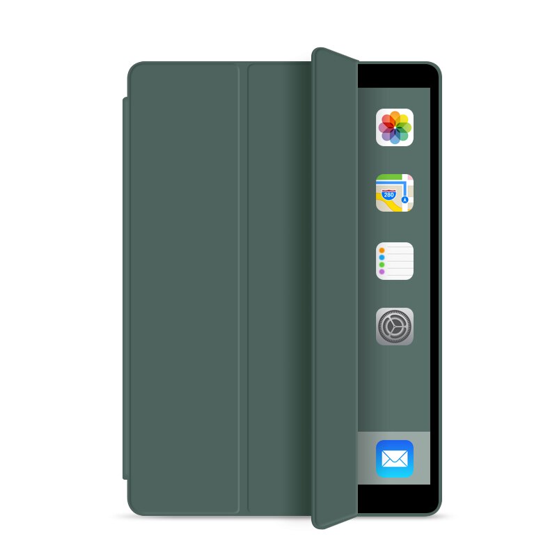iPad 2/3/4 Case - PU Leather & Soft Silicone Shell - Magnetic Smart Sleep Wake Cover