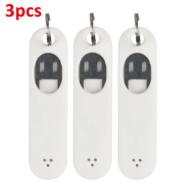 5/3/1Pack Sim Card Removal Tool with Silicone Protective Case Anti-Lost Card Eject Pin Needle Tray Opener Keyring for Smartphone: WHITE