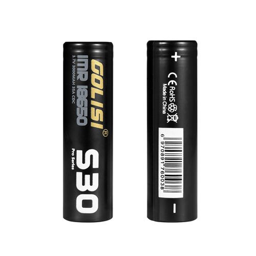 2 unids Golisi S35 IMR 21700 3750mAh S30 18650 3000mAh 40A Tapa plana protegida de alta capacidad recargable batería de iones de litio de alta potencia de alta capacidad garantía de seguridad de alta capacidad