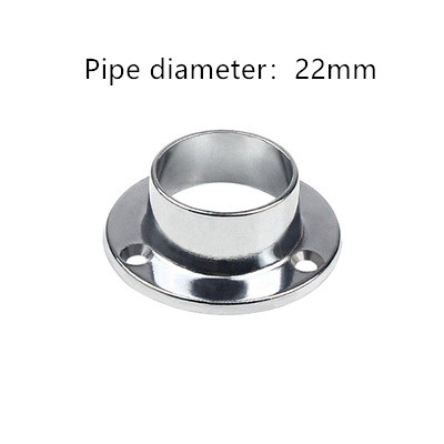 2 Stuks Flens Beugel Opknoping Kleren Staaf Seat Hanger Pijp Rvs Kast Staaf Flens Pijp Beugel: 22mm