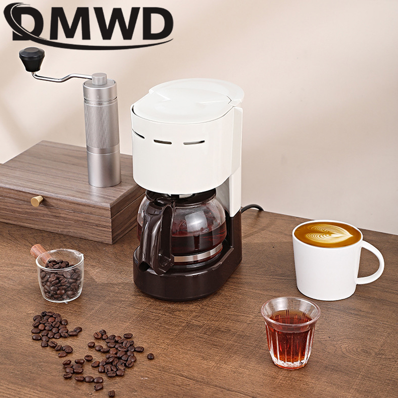 Cafetera de goteo eléctrica de 110V, tetera de elaboración semiautomática para el hogar de 650ml, cafetera americana, cafetera Espresso de 220V