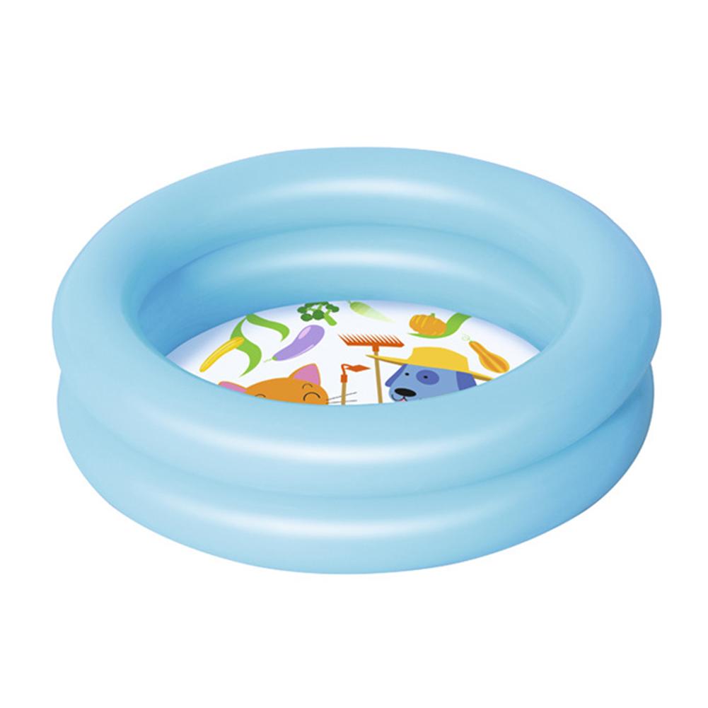 Muduo-piscina inflable para bebé, juguete infantil para niños, bañera redonda, portátil, para deportes al aire libre: Azul