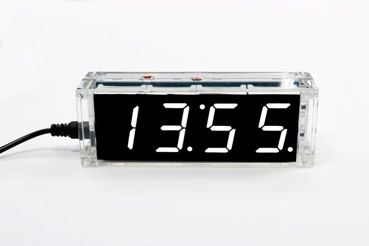 Diy digitalt led ur kit lyskontrol temperatur dato... – Vicedeal