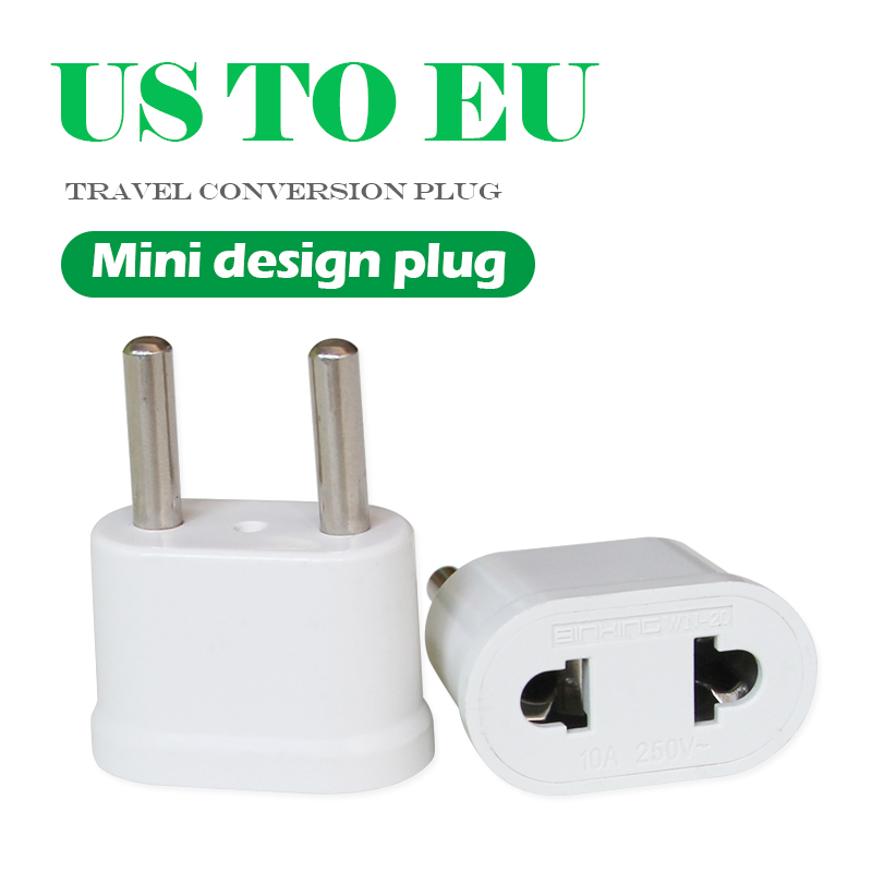 1 pc 250 V/2.5A Ons EU Plug Power Adapter Travel Power Plug Adapter Converter Wall Charger Wit kleur Transformeren plug Socket