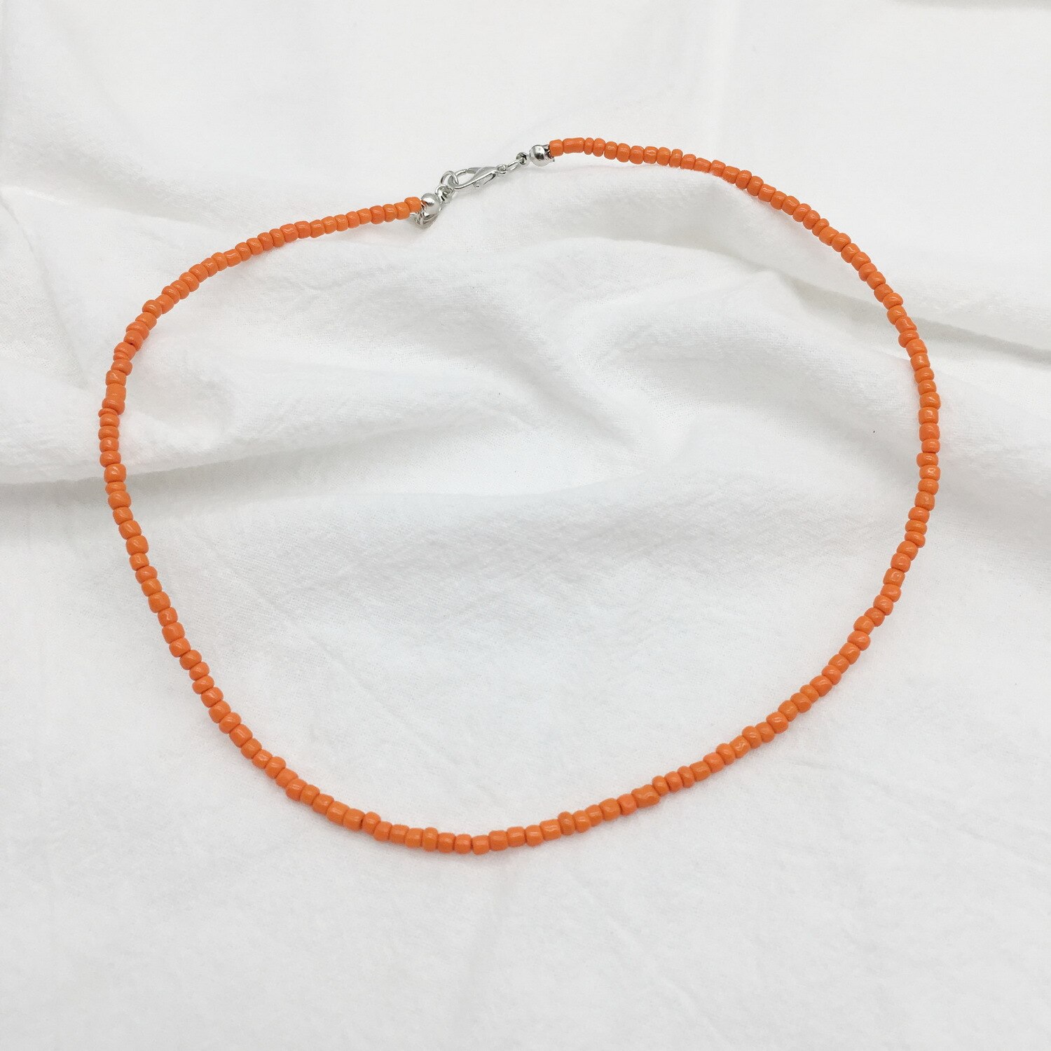 Proste koraliki Strand naszyjnik kobiety String z koralikami krótkie Choker naszyjnik biżuteria Chokers naszyjnik prezent plaża biżuteria Bijoux: 12
