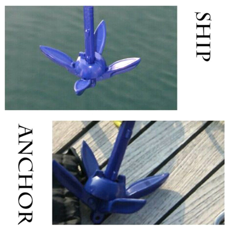 Ancla plegable, accesorios de pesca para Kayak, canoa, barco, velero marino, embarcación acuática C44