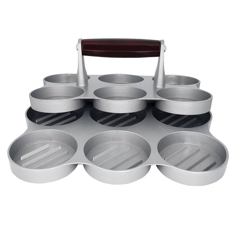 ikke-pinne burgerpress aluminiums hamburgerpattemaker med 100 vokspapir til grille