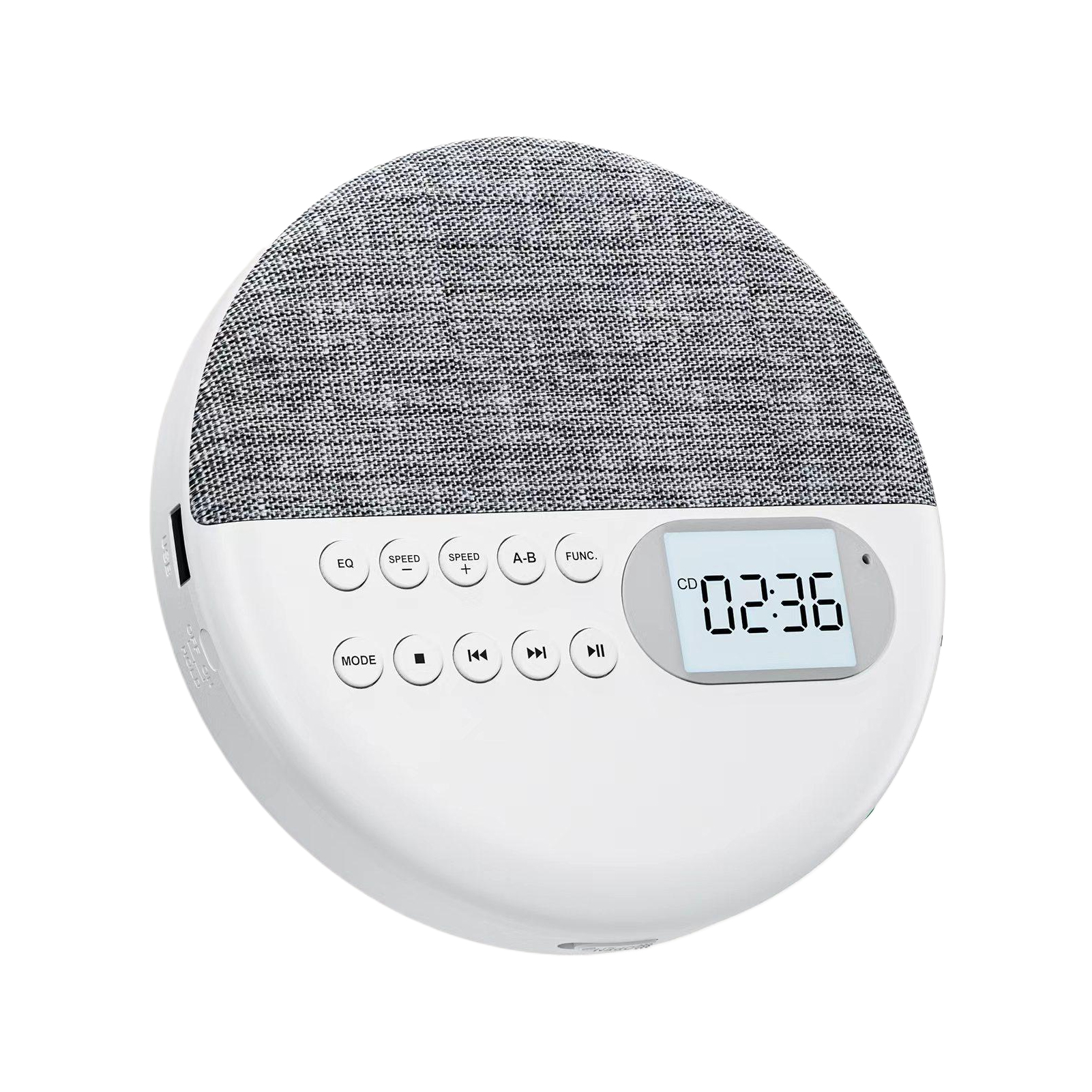 Multi-function Portable CD Player Two-way Bluetooth5.0 Speaker MP3 Player With Anti Skip Protection Dual Stereo CD Music Walkman: green