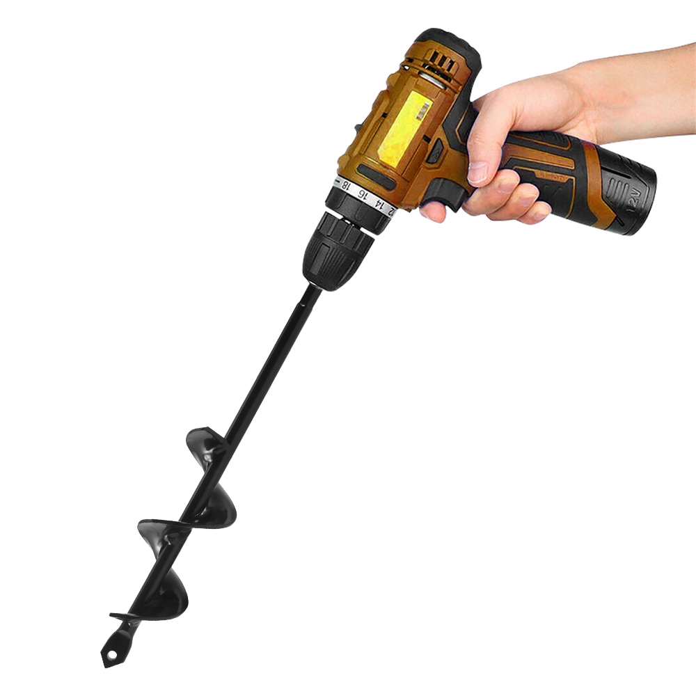 Drillforce Garden Planter Spiral Drill Bit Flower Bulb Hex Shaft Auger Yard Gardening Bedding Planting Post Hole Digger Tools