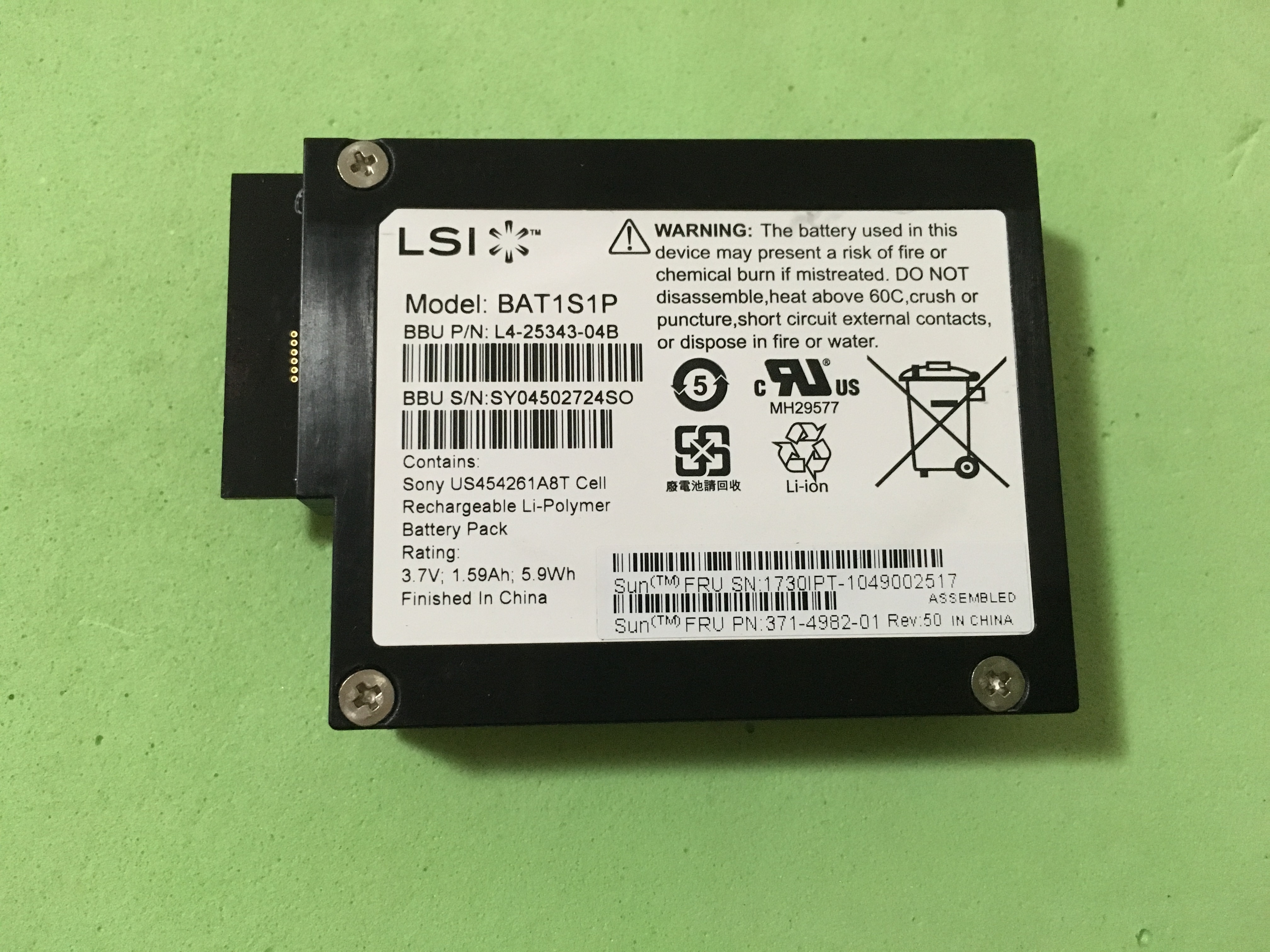 LSI MegaRAID Lsi BBU08 battery BBU For LSI 9260 9261 9280 controller raid card
