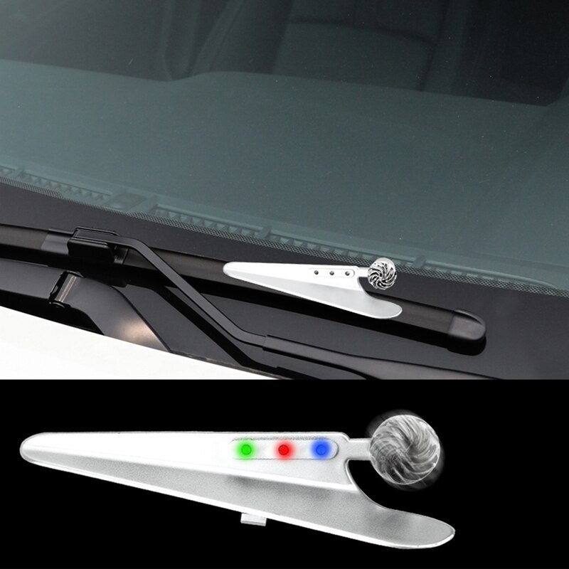 2PCS Car Wiper Pressurizer Durable Windshield Wiper Decorative Lights LED Universal