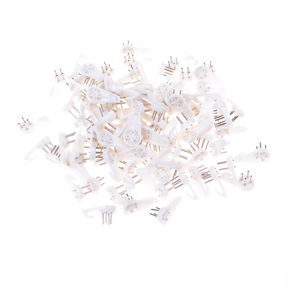 20 stk 30mm hvid plastik usynlig vægmontering foto billedramme søm krog ophæng