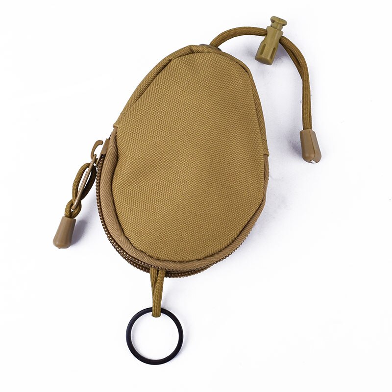 Neue Schlüsselbund Brieftaschen Halter Männer Auto Schlüssel Tasche Im Freien Kleine Geldbörsen Tasche Pull-stil Haushälterin Keychain Zipper Fall: Khaki