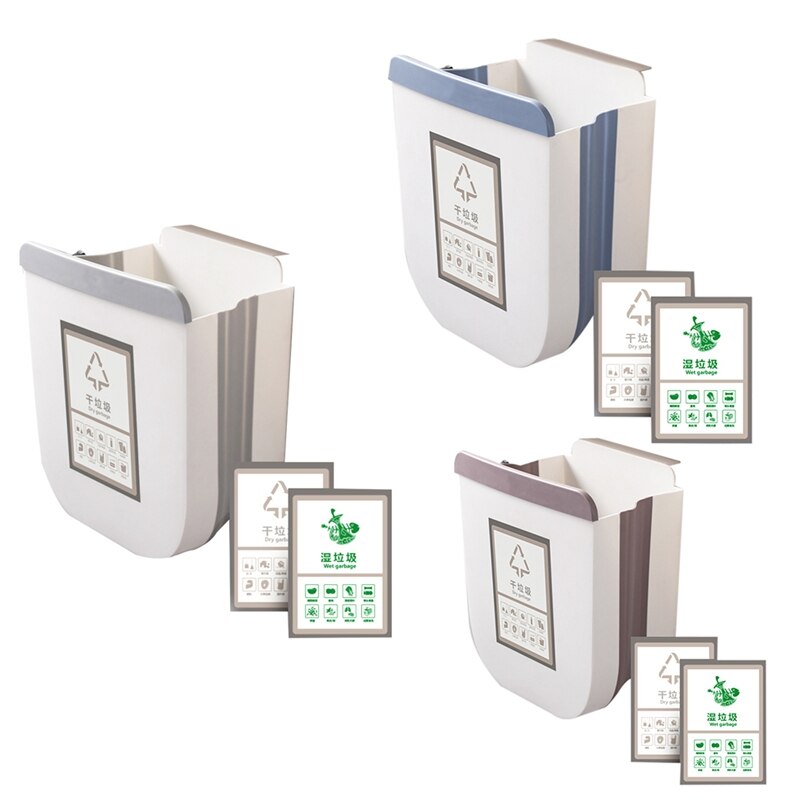 -Kitchen Trash Bin Recycling Bin Separation Zero Waste Sorting Collection Bin Mini Trash Bin