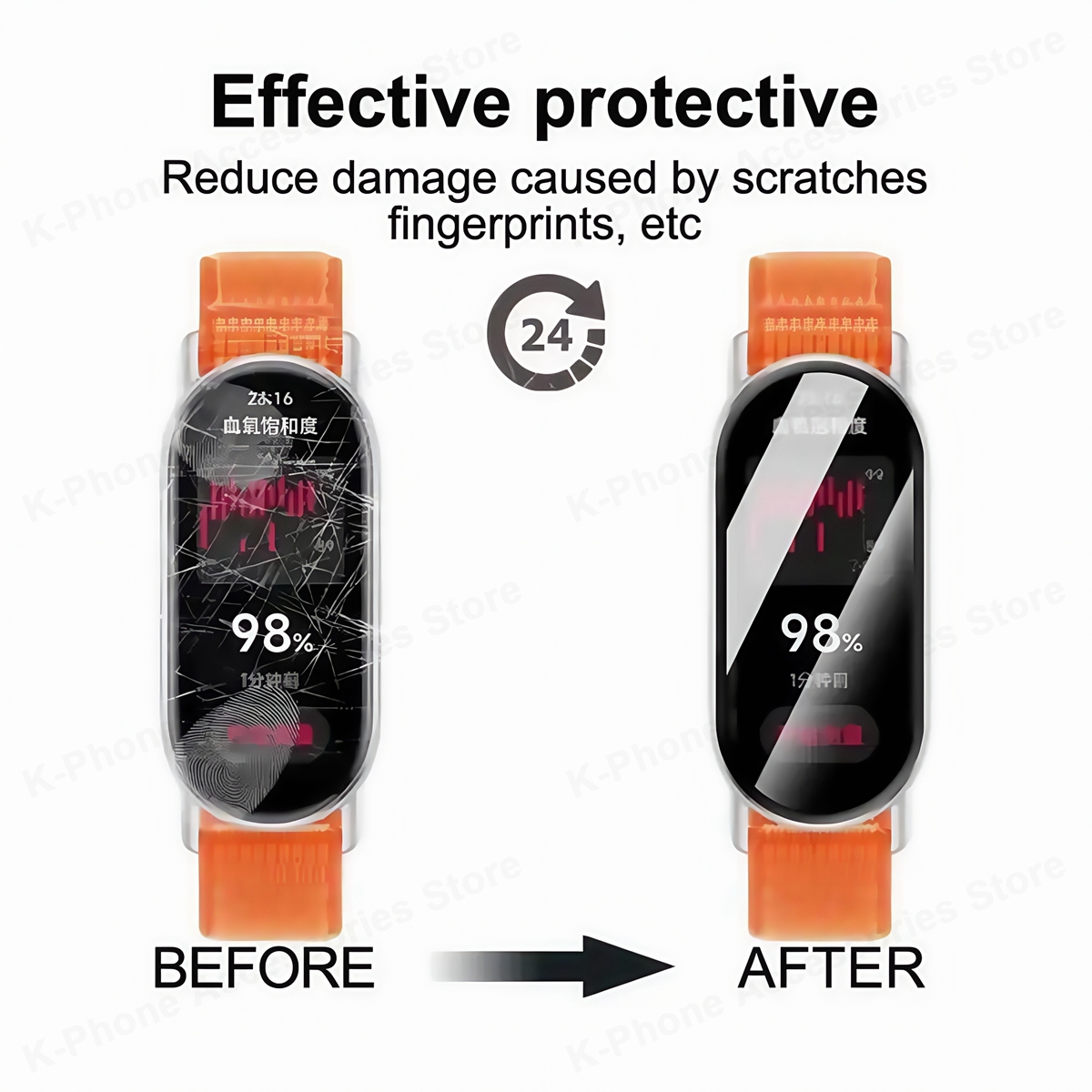 Screen Protector For Xiaomi Mi Band 10 9 8 Anti-scratch Ultra-Clear TPU 3D Curved Smartwatch Film For Xiaomi 10 Band10 Not Glass
