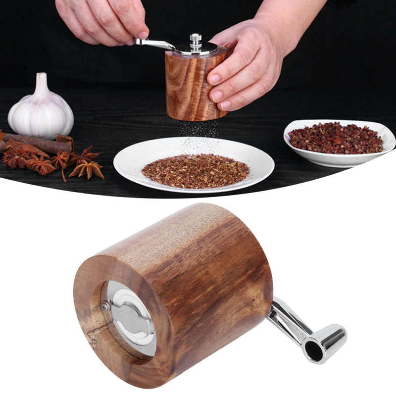 Manual Pepper Grinder Spices Mill Grinding Tool with Long Crank for Home Restaurant Portable Grinder Spice Mill Kitchen Tools