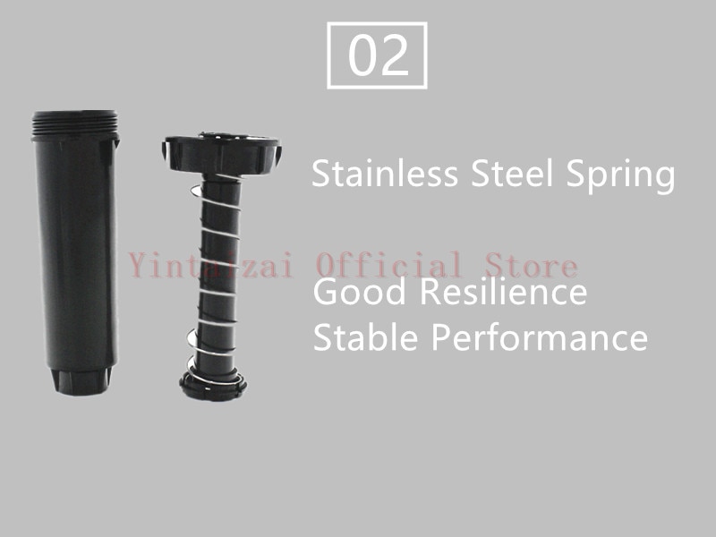 1/2Inch Pop-up Sprinkler ABS Body Garden Supplies Lawn Irrigation Adjustable Pattern (25 to 360Degrees)