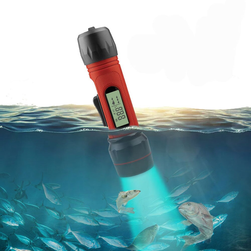 Digital Handle Fish Finder Portable Waterproof Sonar Echo Sounder 100M Depth For Winter Ice Fishing Outdoor Accessories