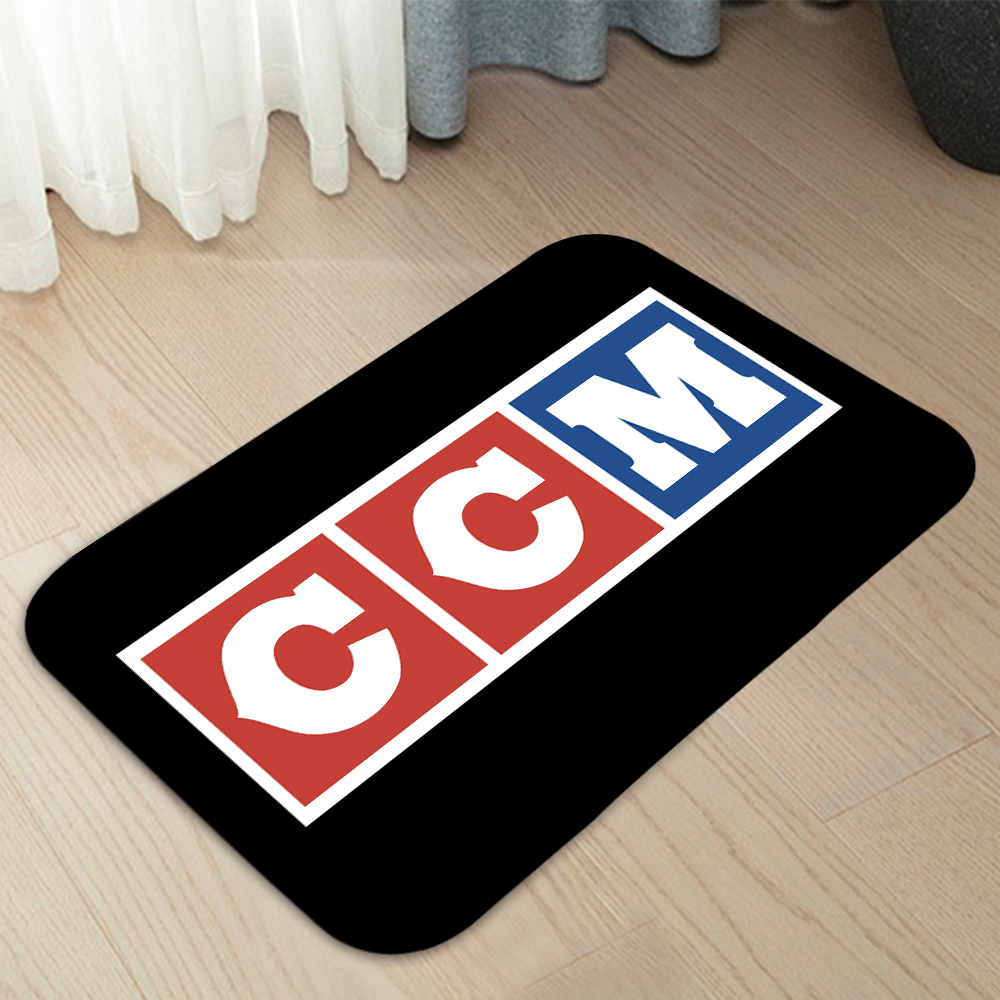 CCM Hockey Fußmatten Home Teppich Eingangstürmatten Modernes Dekor Teppich Badezimmer Fußmatten 130: 40 cm x 60 cm / WHITE