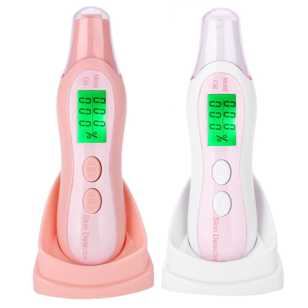 Lcd digital boby hud fuktighetstester detektor analysator monitor ansiktsolje vann tester måler helse ansiktspleie hud tester #s