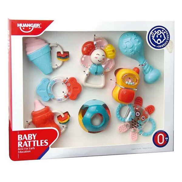 Teething Rattle (8 pcs)