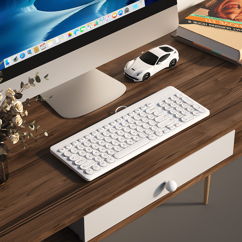 2,4G Drahtlose Tastatur Und Maus Kombination Tragbare Gaming Tastatur Mute-Taste Mini Tastatur Und Maus Kit PC Gamer LaptopUSB: Grün