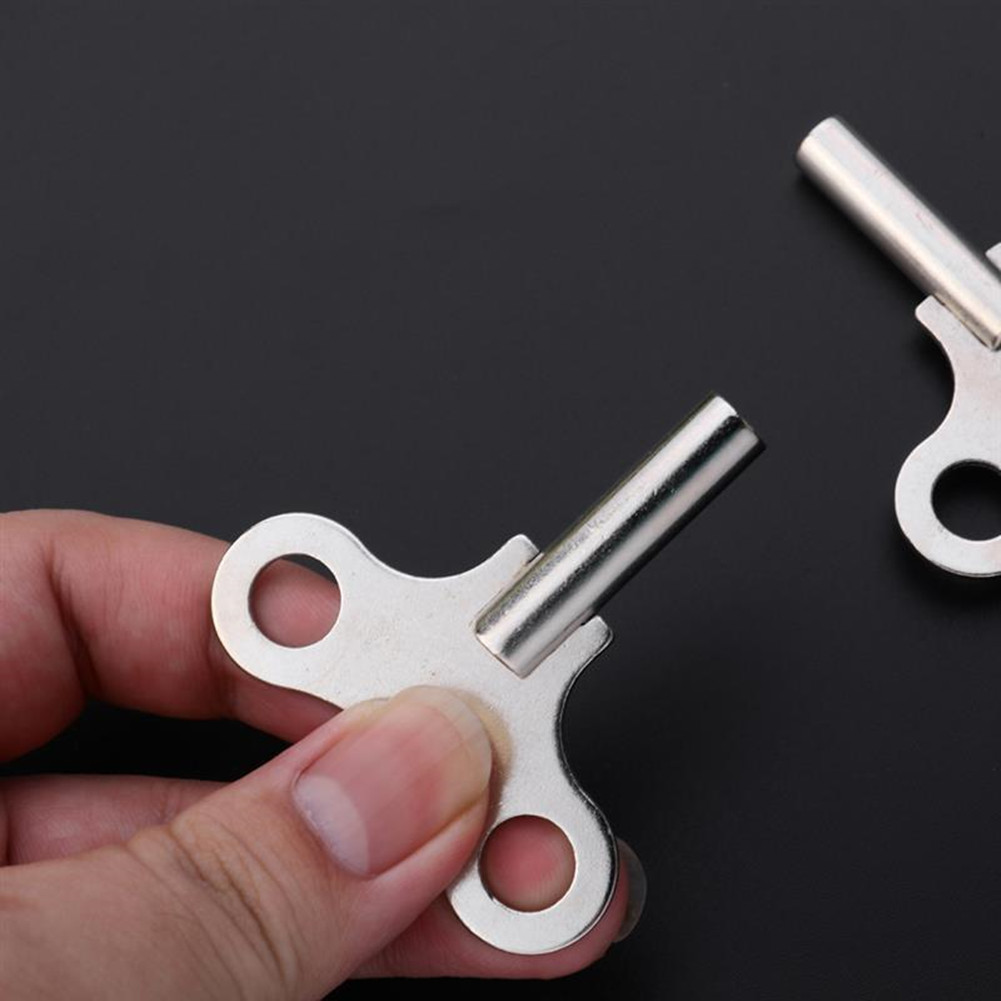 1 Pc Stalen Klok Sleutel Duurzame Klok Sleutel Draagbare Klok Gereedschap Kronkelende Ketting Reparatie Tool Voor Thuis Winkel Klok Lang/Korte Klok Toetsen