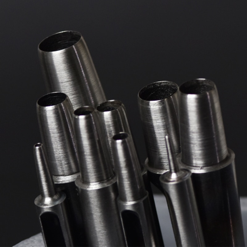Enkelt spc bæltestanse bæltestanser rund punch strap punch ingen slips gør ikke ondt på huden øjenværktøj 0.5mm-10.0mm str.