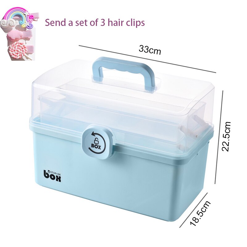 Amesor Opbergdoos voor haaraccessoires voor kinderen, meisjes, juwelendoosje voor kinderen en meisjes, hoofdtouw, haarspeld, knutselorganizer, draagbare doos, sieradenkistje voor haarbanden, clips