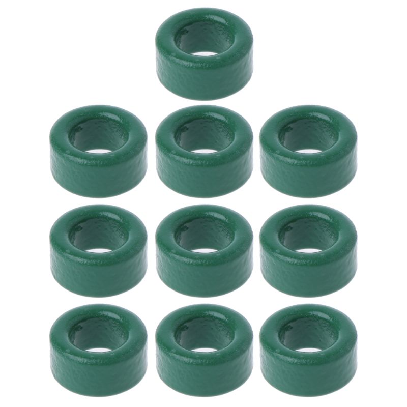 10Pc Transformator Ferriet Ring Spoel Coil Groene Iron Ringkern Ferrietkern