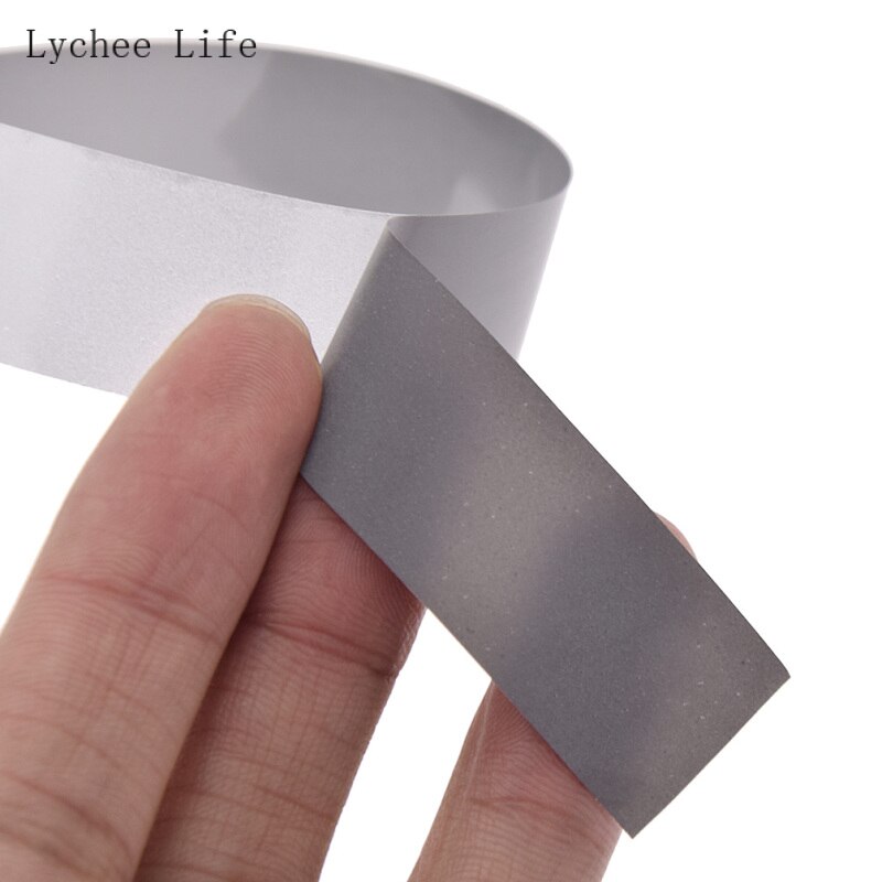 Lychee Leven 1.5/2/2.5 Cm Reflecterende Tape Sticker Voor Kleding Ijzer Op Tas Schoenen Diy Handgemaakte Ambachten