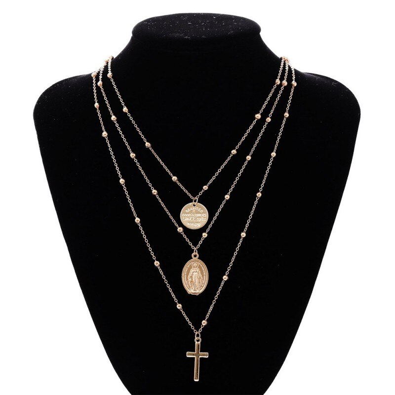Halskæde til kvinder halskæde kæde vedhæng guld sølv guld smykker halskæder krucifiks kristen ornament bryllup valentines