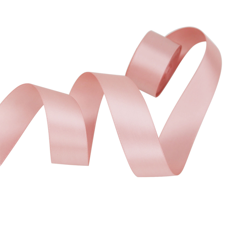 (10Meter/Roll) Roze Vlees Dubbele Gezicht Satijnen Lint Polyester Kerst Kant Linten