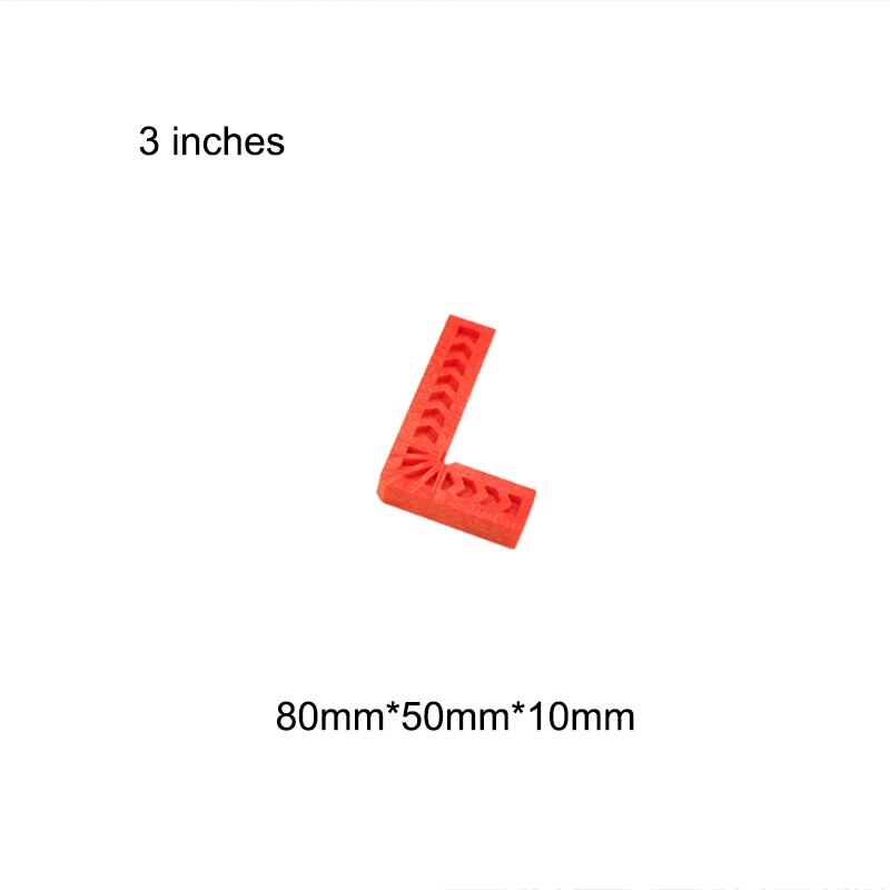 90 Degree Positioning Squares Plastic Clamping Square Right Angle Clamp Woodworking Carpenter Tool TP899: 80X50X10mm