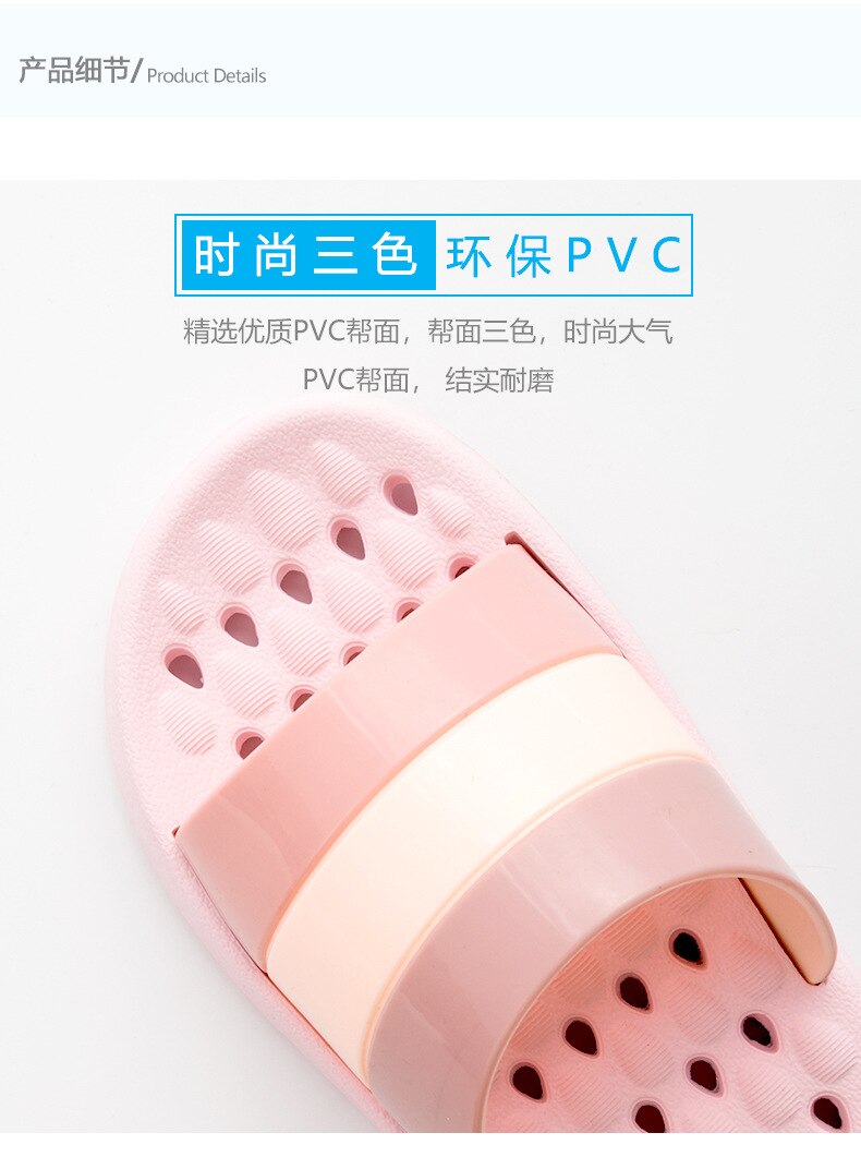 Zapatilla para baño antideslizante para hombre y mujer, zapatillas de verano resistentes al desgaste, cómodas, para interiores y baños