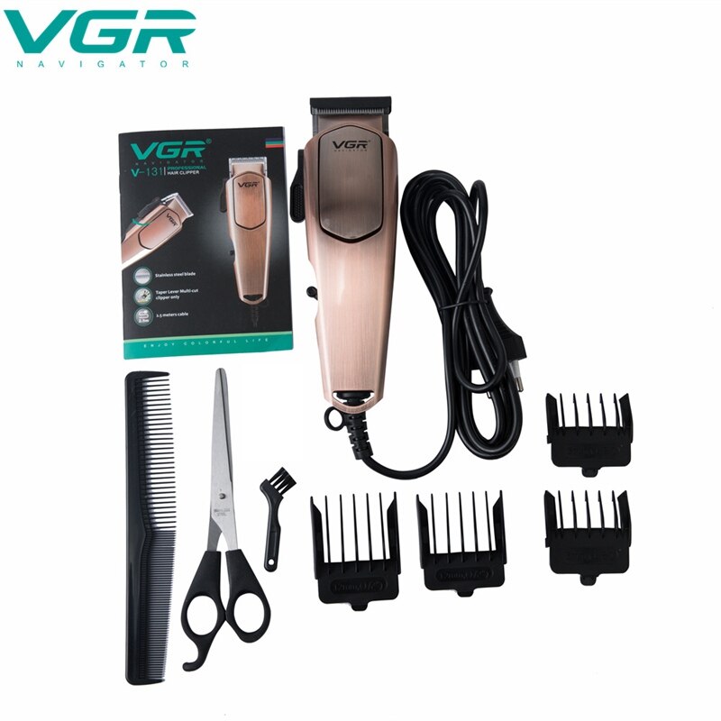 Electric hair clipper Plug-in high-power wired clipper oil head gradient Vintage hair cutting machine