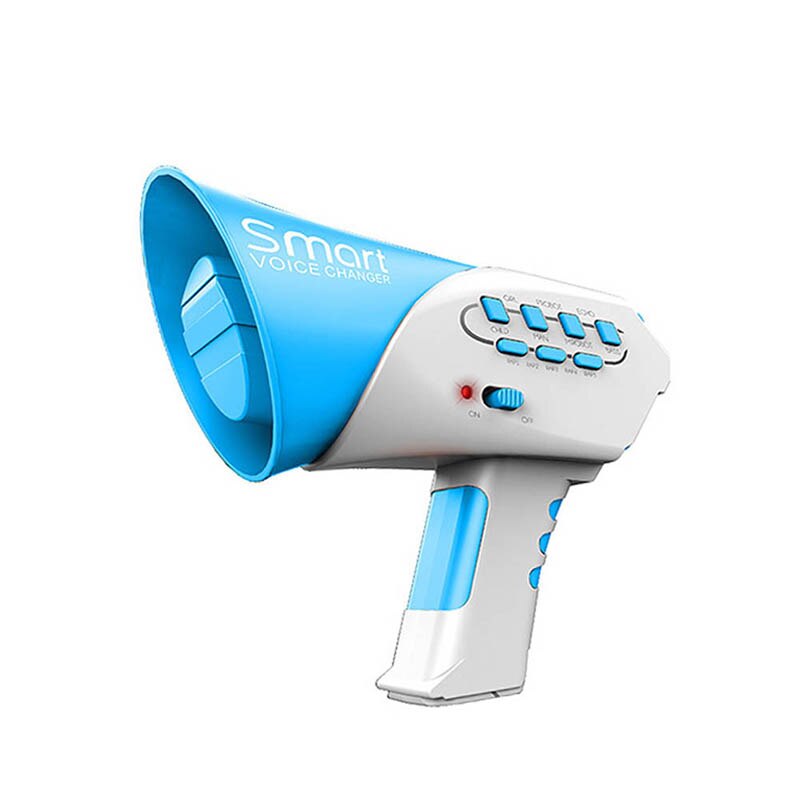 Mini Hoorn Funny Kids Luidspreker Speelgoed 7 Stemmen Plastic Voice Changer Stem Veranderende Speelgoed Onderwijs Speelgoed Voor kinderen: Blauw