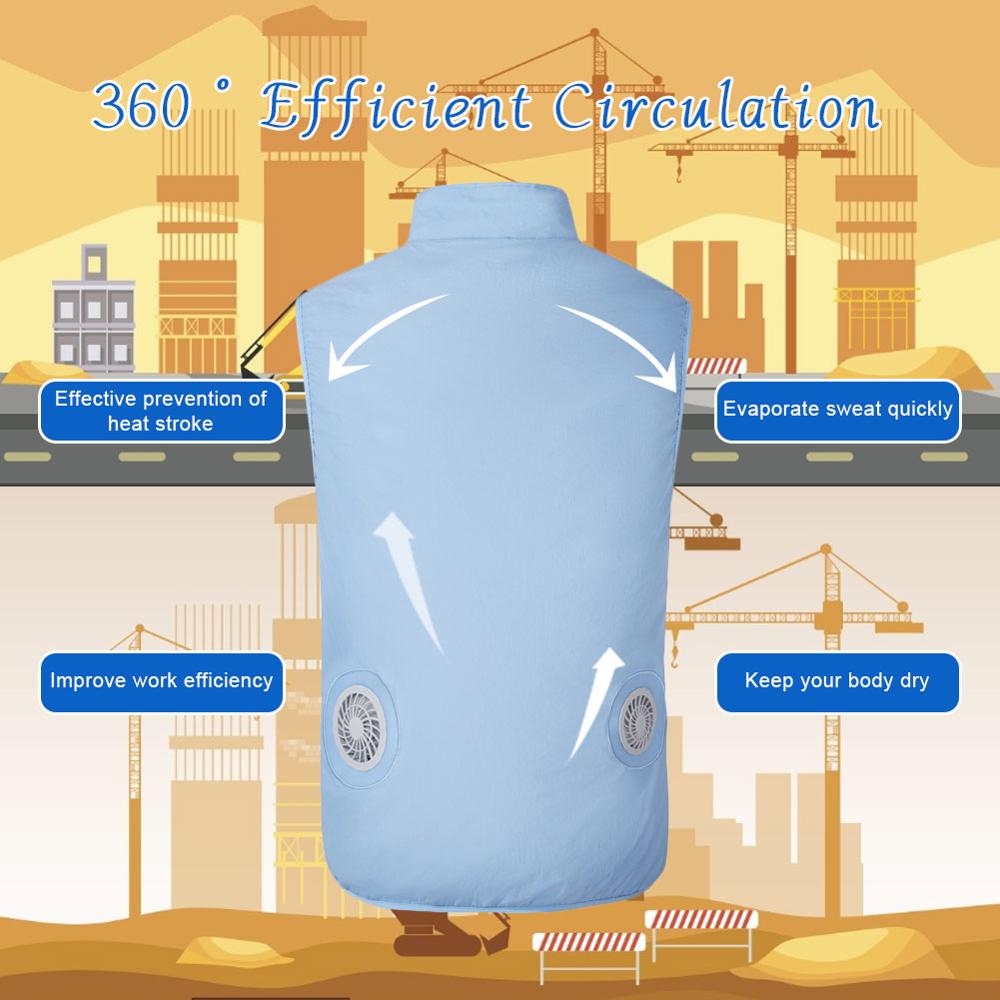 Veste d'été pour hommes et femmes, manteau de Protection contre le soleil, ventilateur rafraîchissant, Air conditionné, chargeur USB, vêtements intelligents