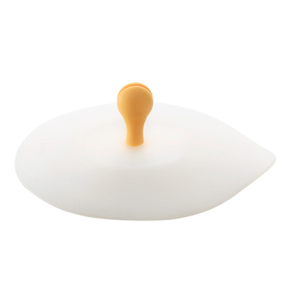 Colorful Lovely Silicone Cup Cover Dustproof Seal Lid Glass Ceramic Plastic Mug Cap: Orange