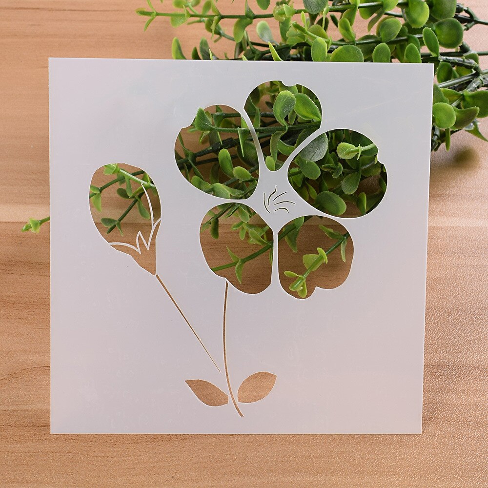 Hollow Craft Flower Pattern Layering Stencils For Walls Painting Scrapbooking Stamp Album Decor Embossing 9PCS/set