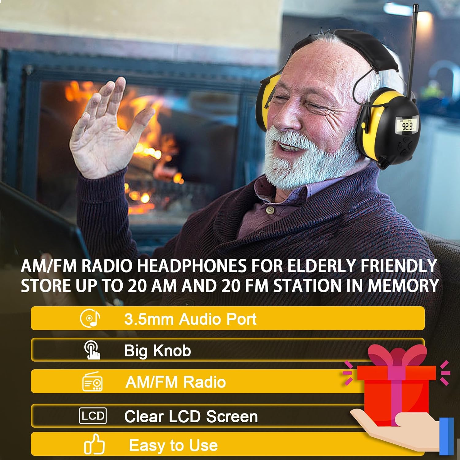 30db hörselkåpor med bluetooth, 5.4 hörselskydd för gräsklippare, byggverkstäder, fm-radio, brusreducering, industri