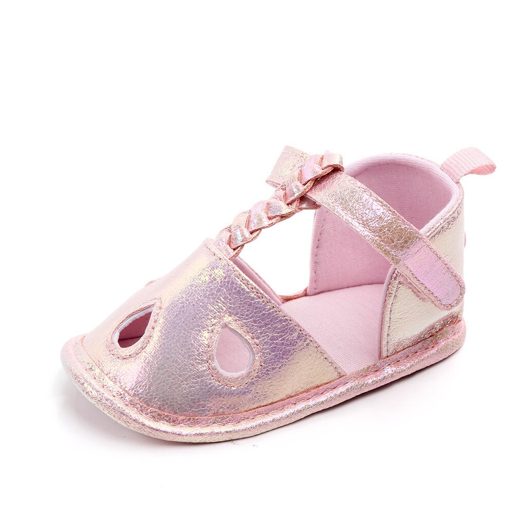 Gradiënt Sandaal Mooie Baby Baby Meisje Zachte Zool Peuter Schoen antislip Sandalen Mocassin Mermaid Kleur Schoenen Voor Verjaardag party