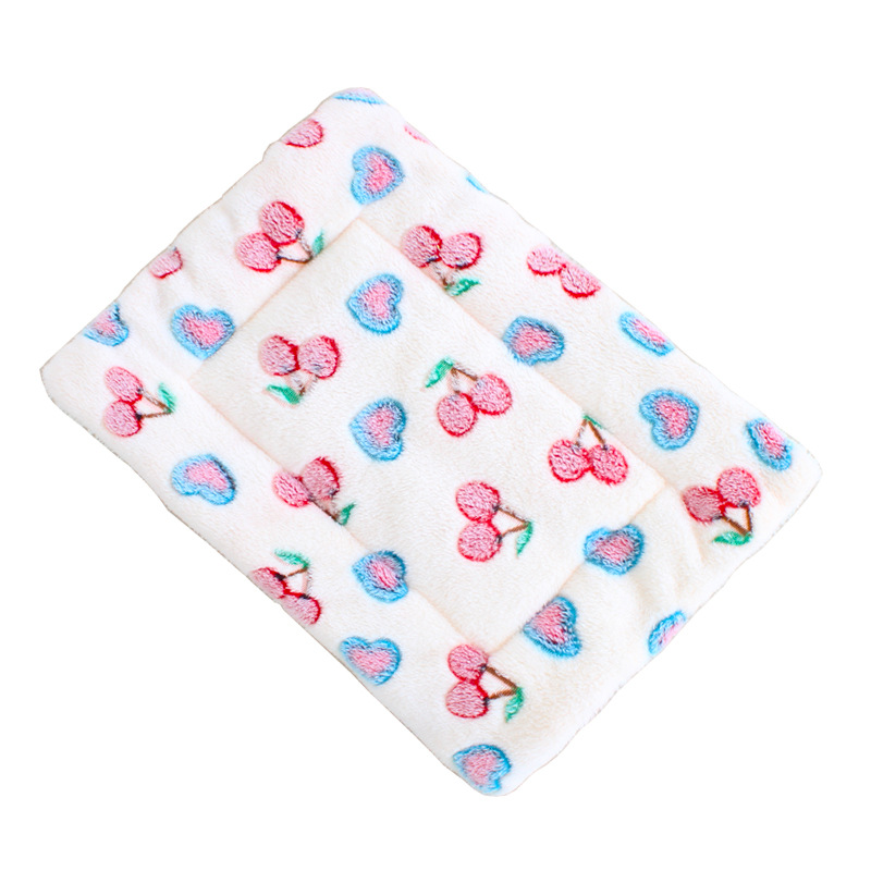 Mjuk hundfilt förtjockad husdjursmatta för valp chihuahua sovmatta för katter och hundar varm hushållsmatta husdjurstillbehör