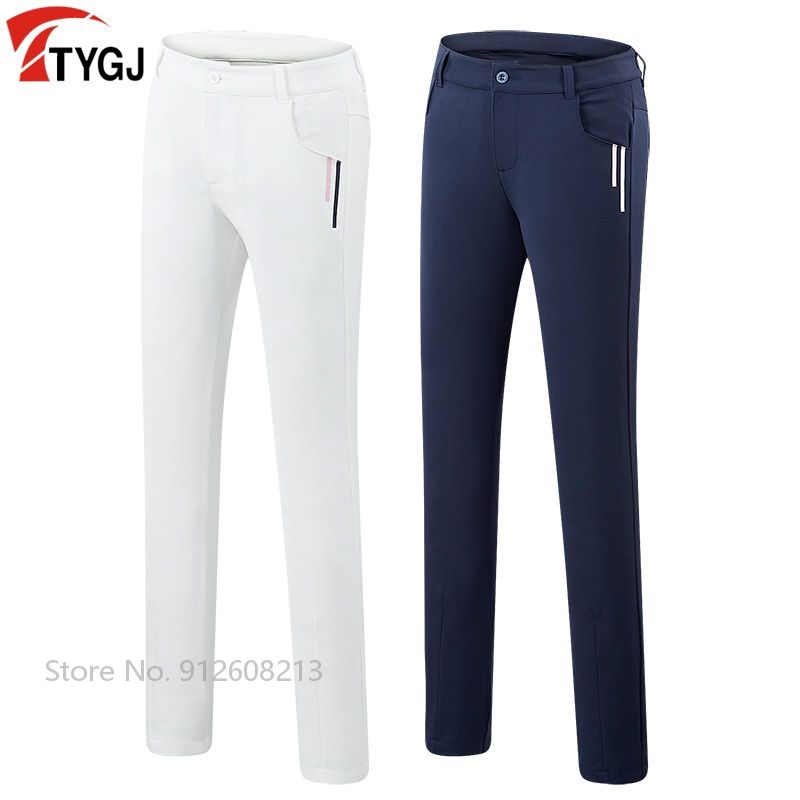 TTYGJ Womens Golf Sports Trousers High Elastic Ladies Golf Pants Spring Casual Slim Fit Pencil Pant Breathable Fitness Sweatpant