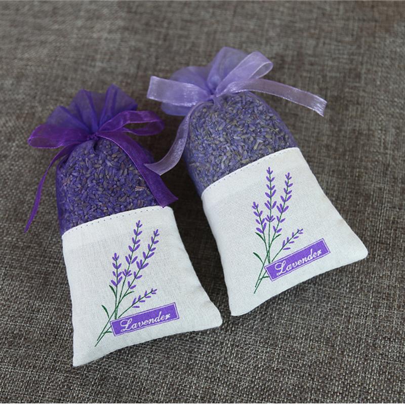 6 pièces coton lavande Sachet sac vide Sachets sac fleur impression parfum lavande Sachet sac sac à main pour la maison parfum Sachets