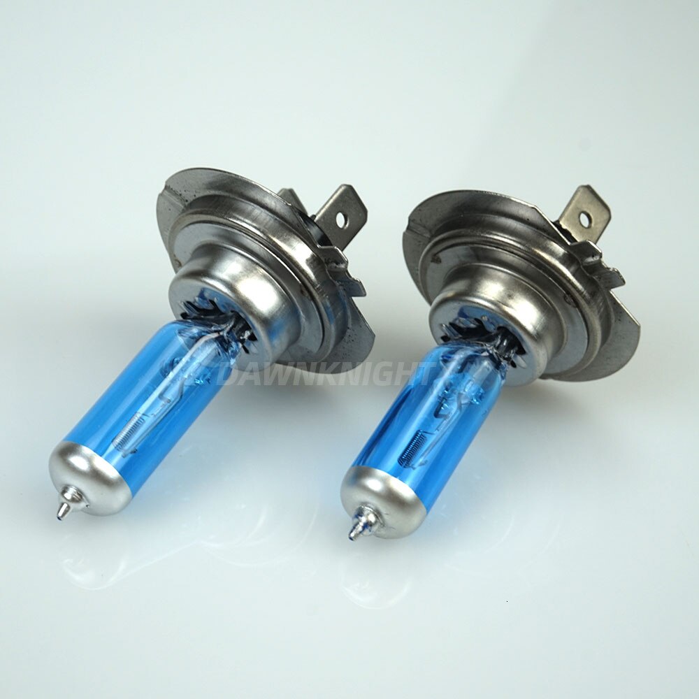 1 st  h7 55w 12v halogenlampa 3000k 4200k 5000k vit  h7 bil halogenlampa motorcykel glödlampa blå kvartsglas halogenlampa